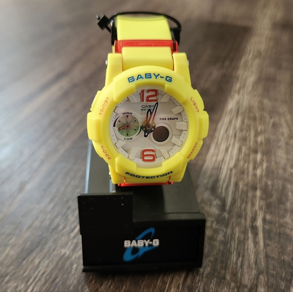 Casio Baby-G Yellow Watch - Picture 1 of 8